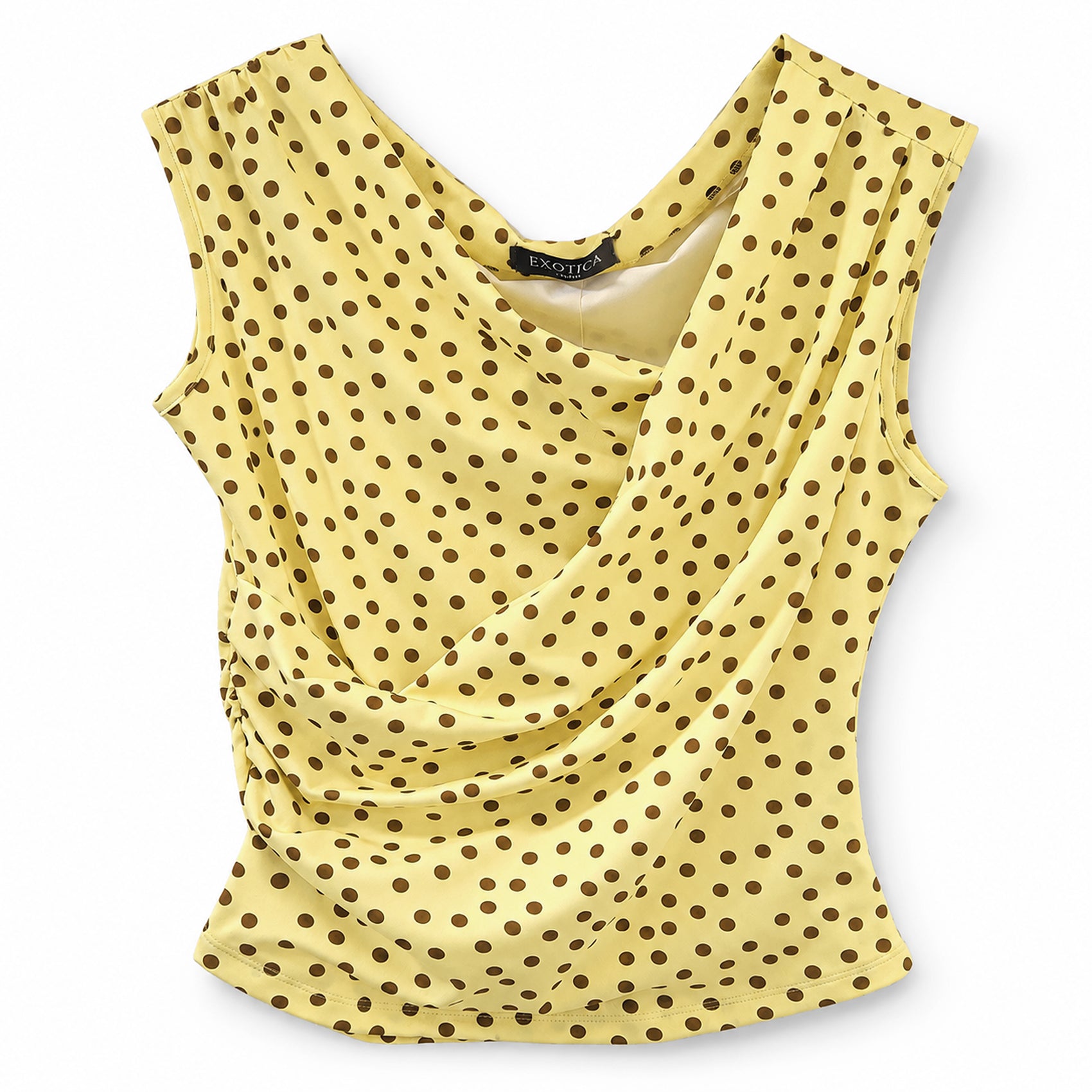 Blusa Cuello Drapeado Cruzado Para Mujer 4403 Marca Exotica®