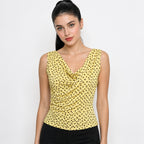 Blusa Cuello Drapeado Cruzado Para Mujer 4403 Marca Exotica®
