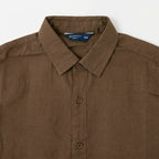 Camisa Lino Regular Fit Para Hombre Mod. Le2601 Cafe Roosevelt®