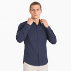 Camisa Lino Regular Fit Para Hombre Mod. Le2601 Marino Roosevelt®