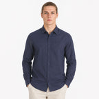 Camisa Lino Regular Fit Para Hombre Mod. Le2601 Marino Roosevelt®