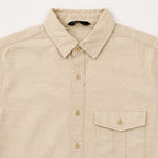 Camisa Lino Regular Fit Para Hombre Mod. Le2604 Beige Roosevelt®