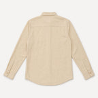 Camisa Lino Regular Fit Para Hombre Mod. Le2604 Beige Roosevelt®
