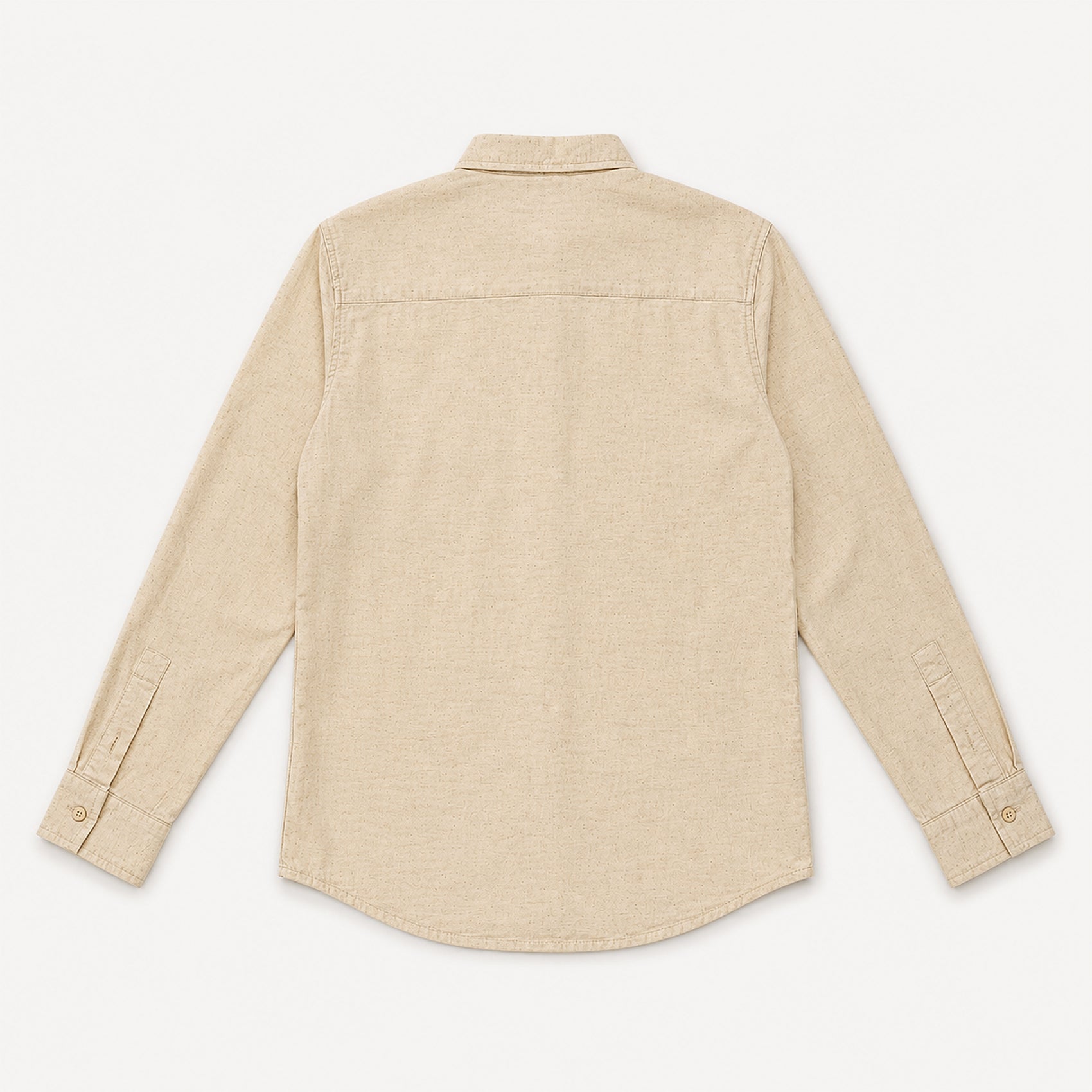 Camisa Lino Regular Fit Para Hombre Mod. Le2604 Beige Roosevelt®