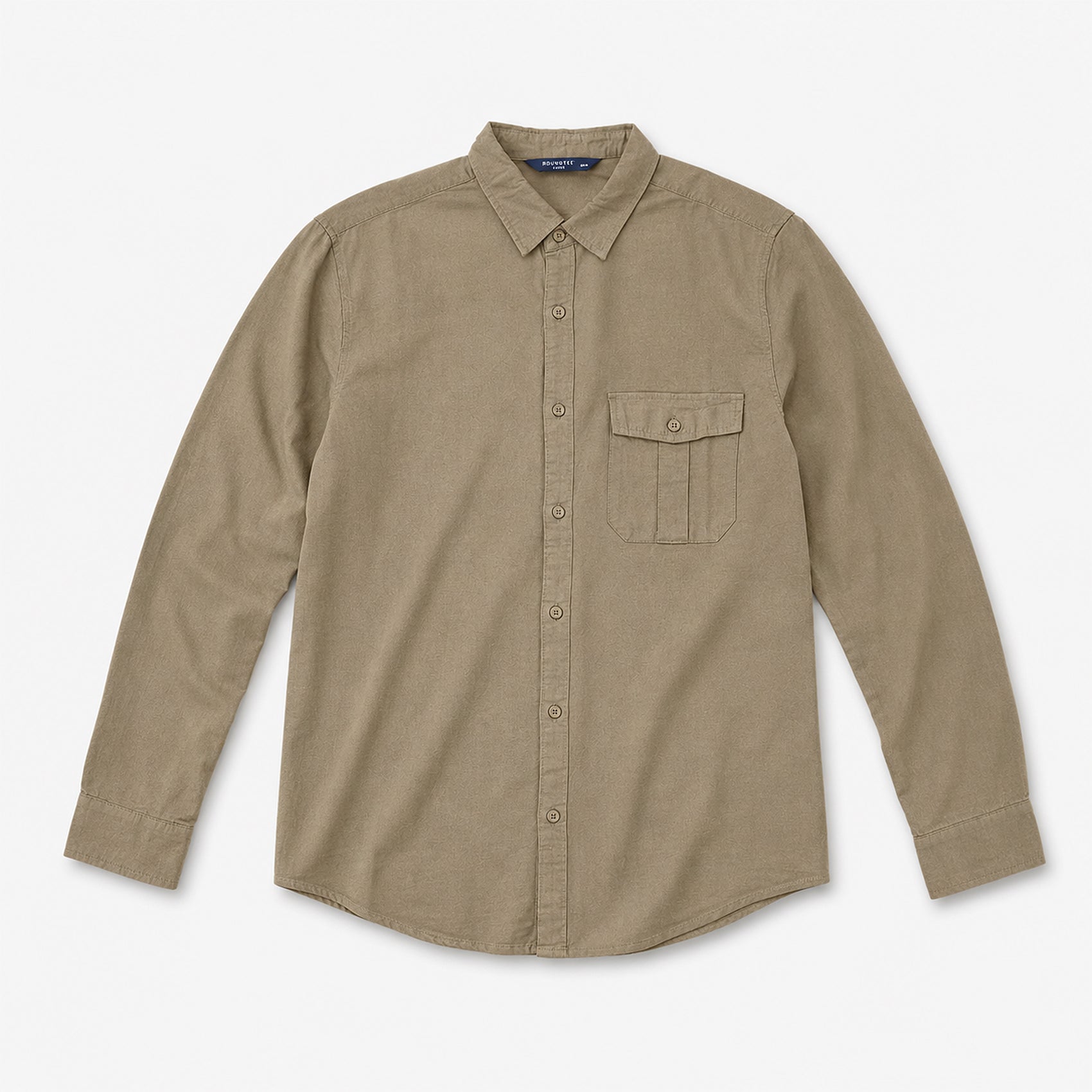 Camisa Lino Regular Fit Para Hombre Mod. Le2604 Terracota Roosevelt®