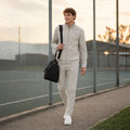Conjunto Para Hombre Sudadera+pants Le2602 Gris Marca Roosevelt®