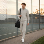 Conjunto Para Hombre Sudadera+pants Le2602 Gris Marca Roosevelt®