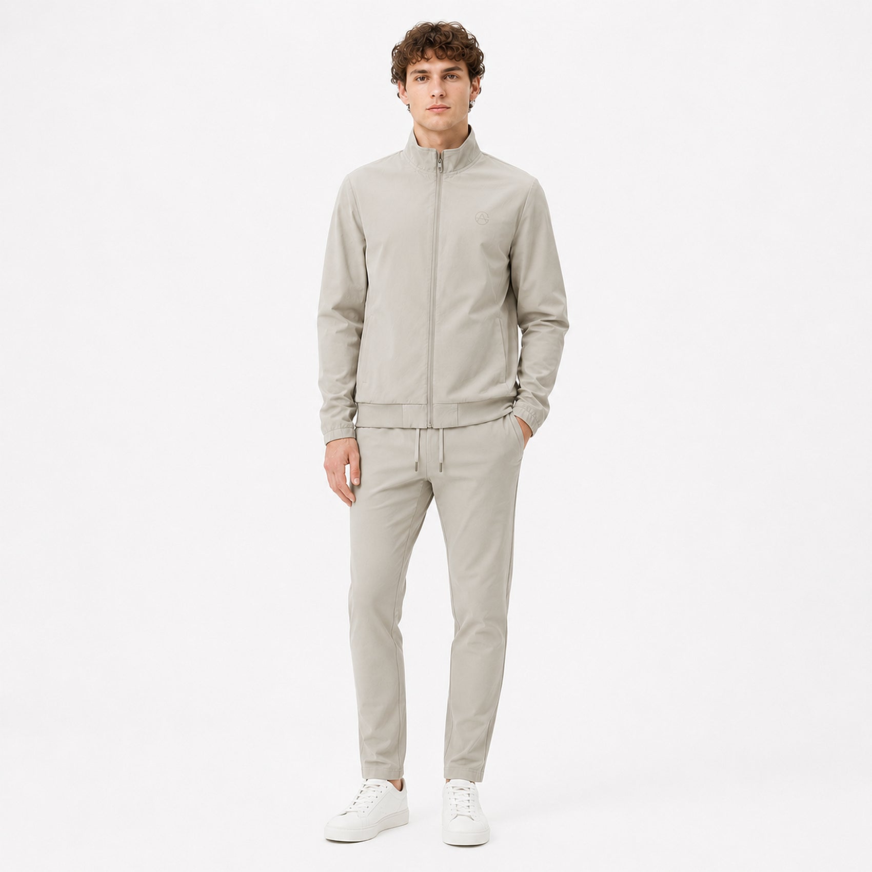 Conjunto Para Hombre Sudadera+pants Le2602 Gris Marca Roosevelt®