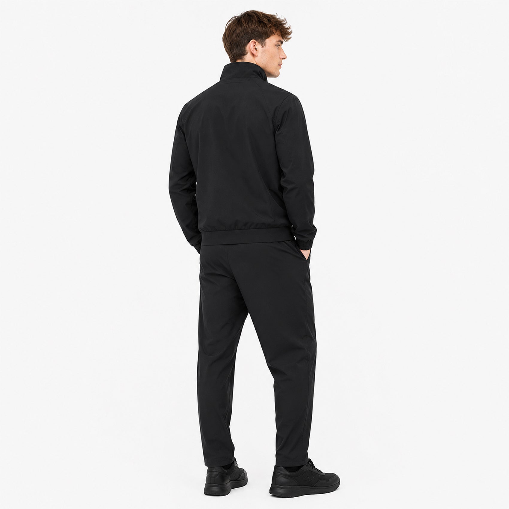 Conjunto Para Hombre Sudadera+pants Le2602 Negro Marca Roosevelt®