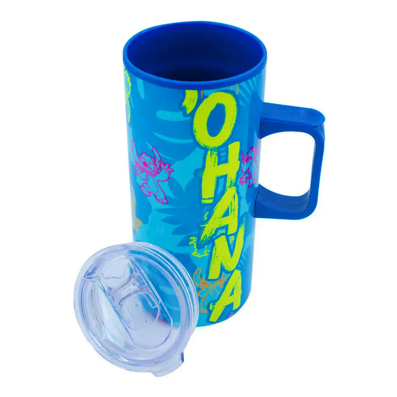 Termo Con Asa Tapa Clean 500ml Diseños Animados