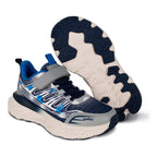 Tenis Deportivo Para Niño Mod.205600e Marca Coqueta Y Audaz® Azul Acero Lisa 21 Mx