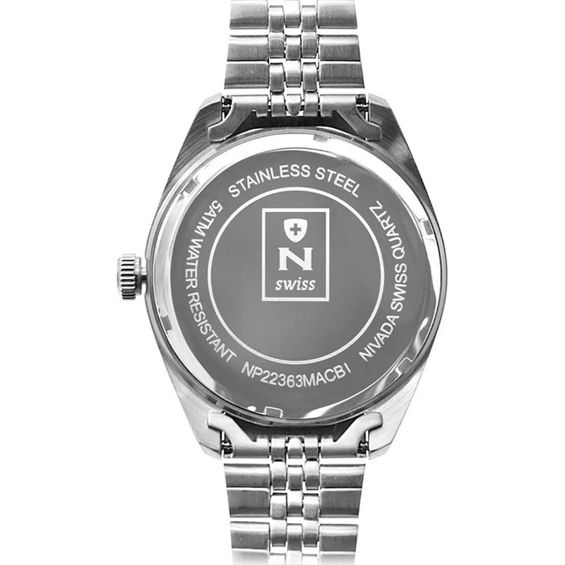 Reloj Para Hombre Np22363macbi Corporate Nivada Swiss® Plateado