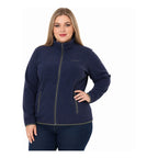 Sudadera Fleece Plus Size Mujer Dw86-fce7597xl Greenlander® 2x Azul Oscuro Lisa