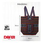 Mochila Artesanal Tejida Tipo Morral Con Bolsillo Frontal 10kg