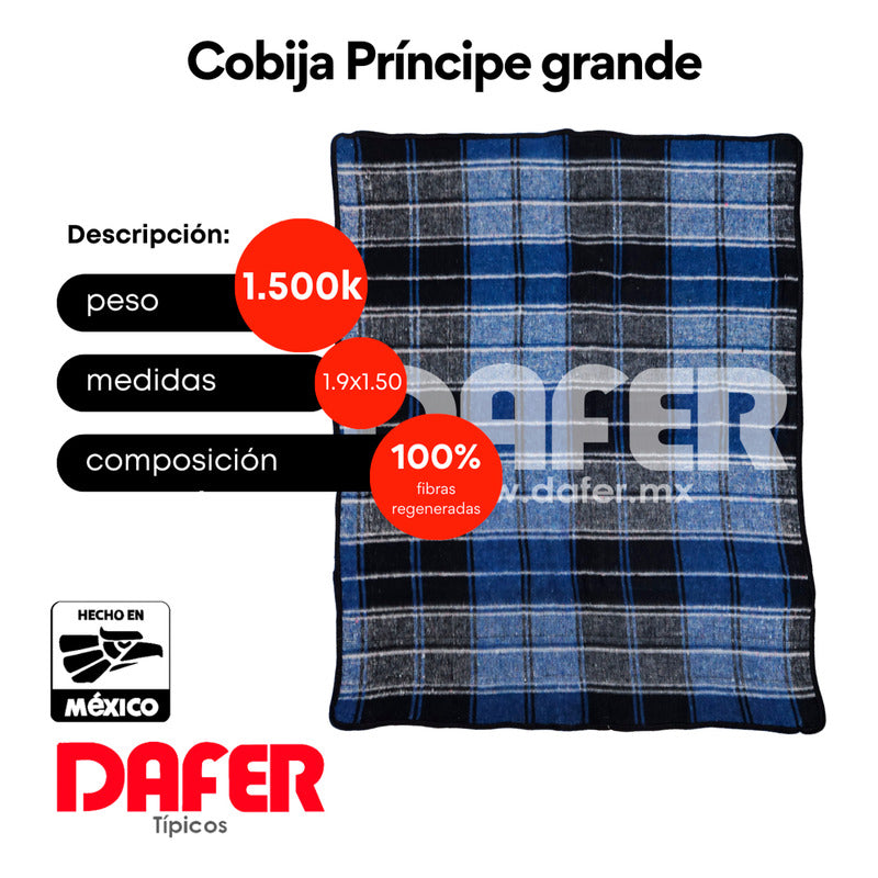 Cobija Mexicana Príncipe De Color Grande 1.5k 1.9x1.5m