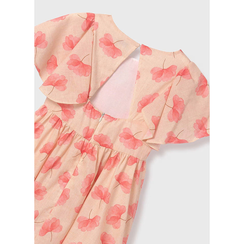 Vestido Estampado Para Niña Mod.6945 Tulipan Marca Mayoral®