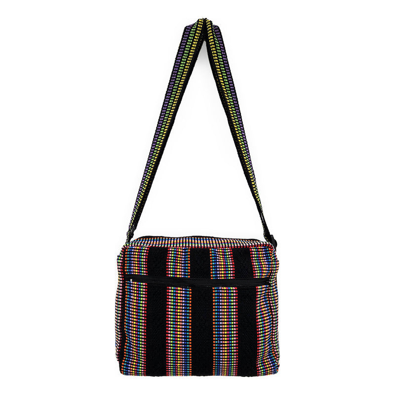 Bolsa Artesanal Mexicana Con Correa Larga Unisex 24x20cm