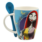 Taza De Porcelana 2pz Con Cuchara Diseño Animado 310ml