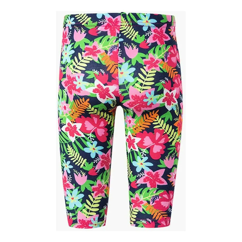 Leggins Corto Para Niña Mod.016-6005al Marca Losan® Multicolor Floreado 3 Años