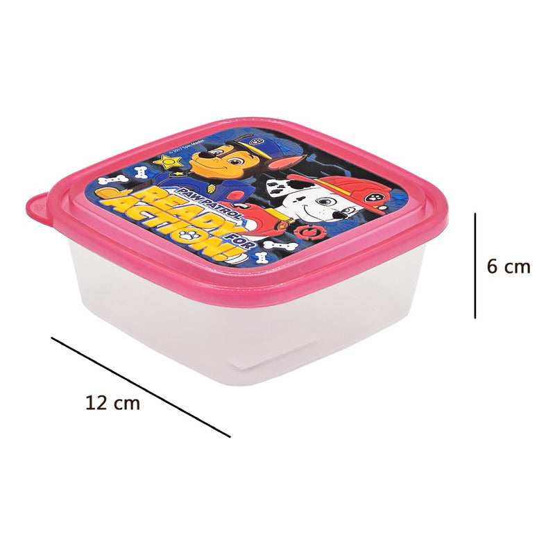 Recipiente Infantil Escolar Para Comida Diseños Varios