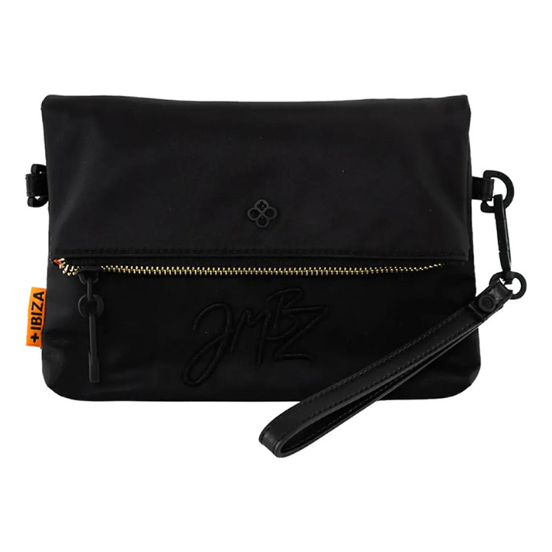 Cartera Crossbody Con Cierre Para Dama M.ji701 Jaime Ibiza® Negro Liso