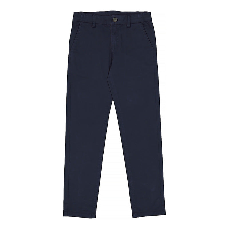 Pantalón Juvenil De Vestir Casual Mod.530 Marca Mayoral® Azul Marino Liso 18
