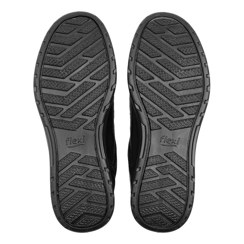 Zapato Tenis Conford Para Dama Mod.102015 Marca Flexi® Negro Lisa 25.5 Mx