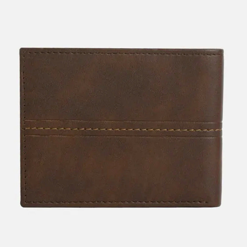 Billetera Bifold Para Hombre Mod.87522-0169 Marca Levi's® Marrón Liso