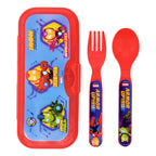 Juego De Cubiertos De Plástico Con Estuche Diseños Infantil