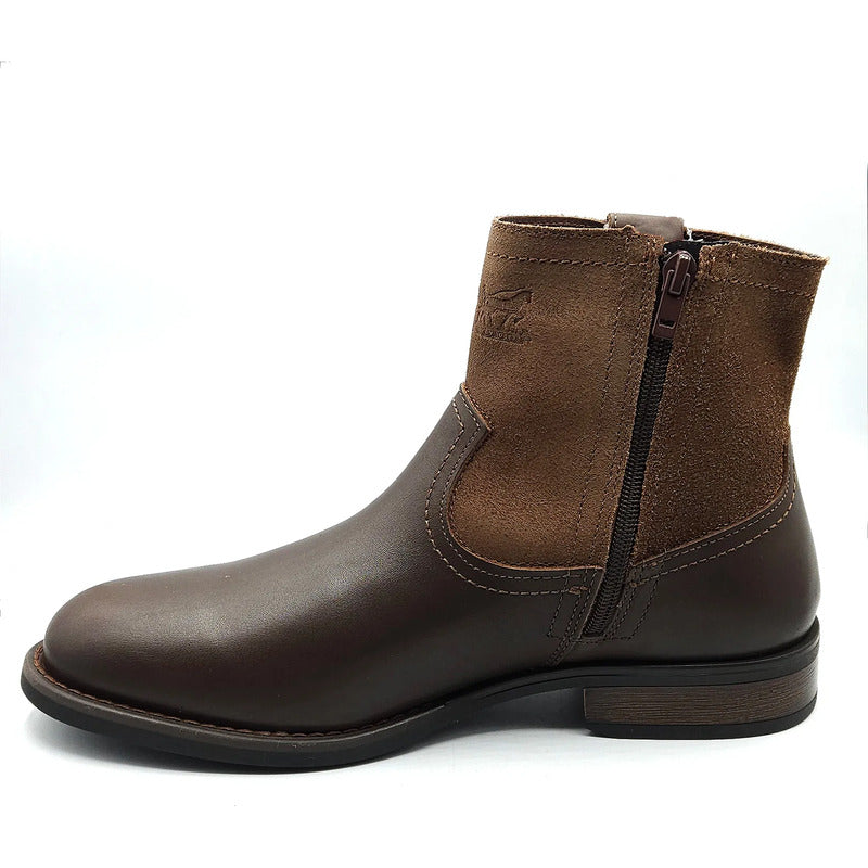 Bota Elegante De Piel Para Caballero M.l2126531 Marca Levís® Marrón Liso 26,5 Mx