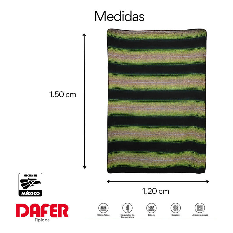 Frazada De Acrilico Afelpada Multiusos 1.20m X 1.50m Mod. Ac