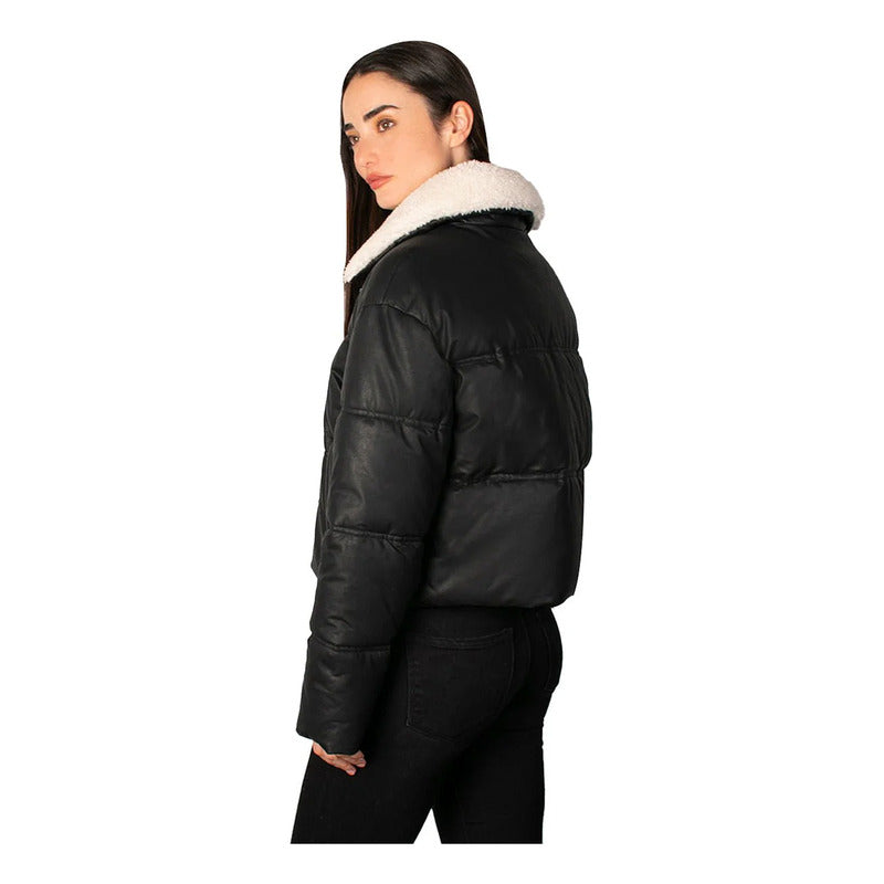 Chamarra Vinil Cuello De Peluche Dw86-vin7132 Greenlander®