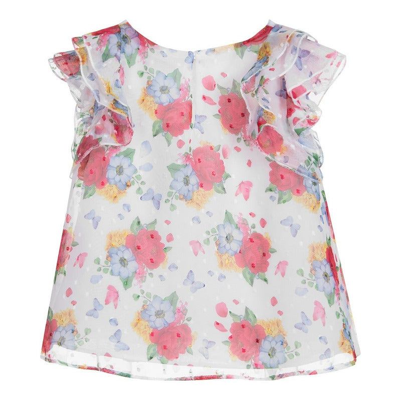 Blusa Holgada Floreada Para Niña Mod.3179 Marca Mayoral®