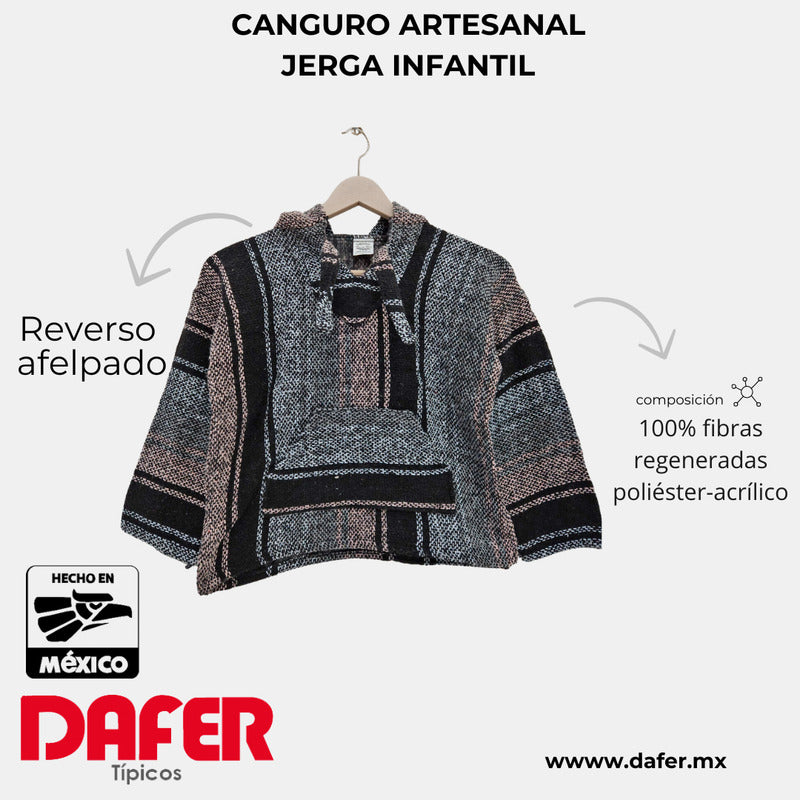 Sudadera Canguro Artesanal De Jerga Infantil