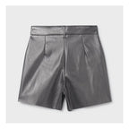 Short De Vinipiel Para Niña Mod.7213 Marca Mayoral® Plomo Lisa 16 Años
