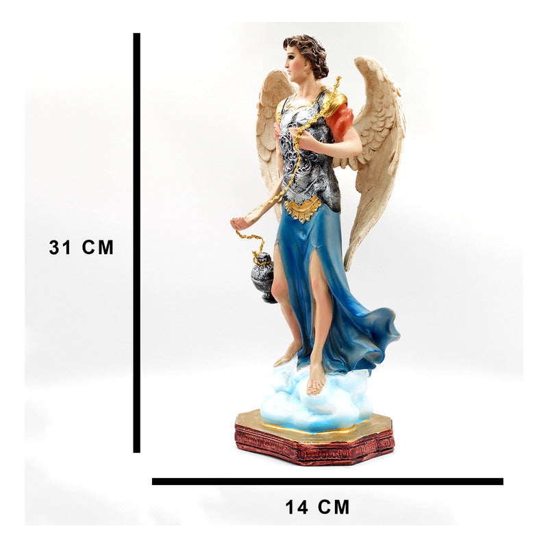 Imagen Religiosa De Resina Decorativa Angel Protector