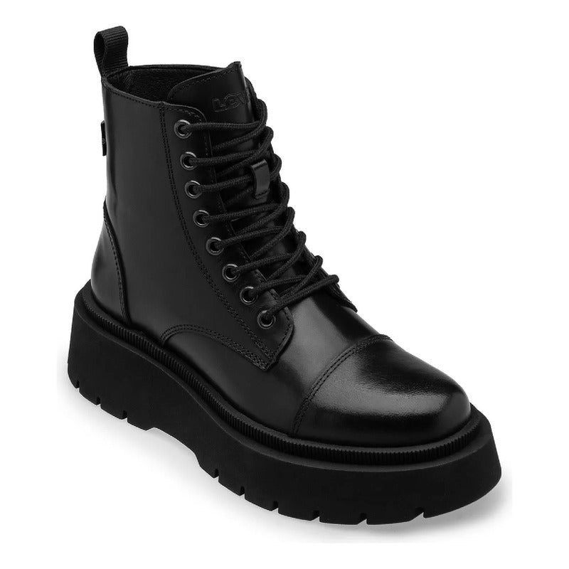 Bota Corta 5.5 Cm De Mujer Mod. L1124181 Marca Levi's ®