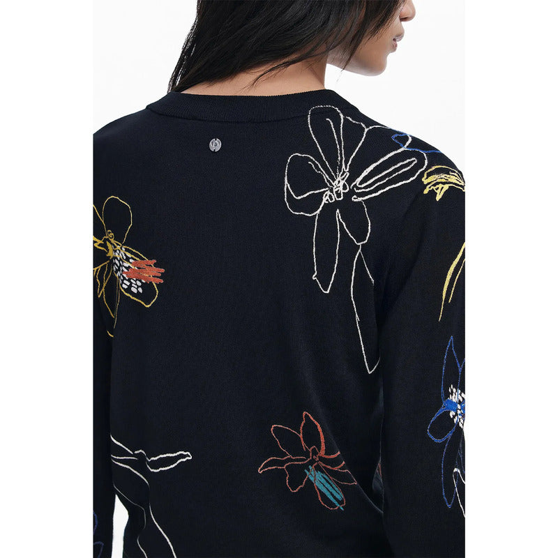 Suéter Casual Para Mujer Estampado Original Marca Desigual® Multicolor 25wwjf33