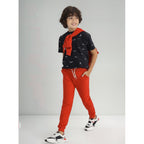 Pants Cómodo Para Niño Mod.744 Marca Mayoral® Rojo Liso 16