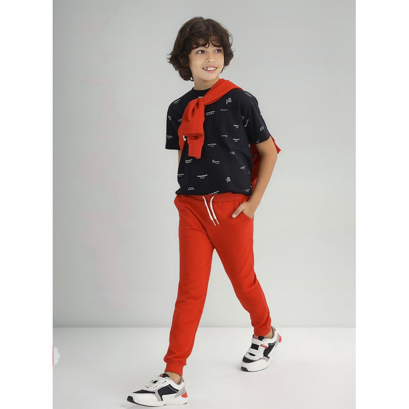 Pants Cómodo Para Niño Mod.744 Marca Mayoral® Rojo Liso 16