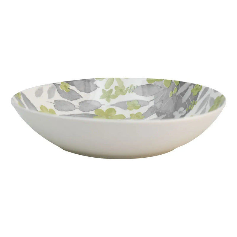 Vajilla Porcelana Kaiser 16 Piezas Pink Verde Claro 4 Personas