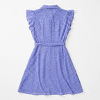 Vestido Ligero Para Mujer Mod.7130 Marca Jtaer® Morado Azulado Lunares 34