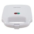 Sandwichera 2 Panes Black And Decker Sm1000w Luz Indicadora Color Blanco