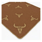 Pañuelo Multiusos Ligero Diseño Tradicional 55x55cm Marrón Toros Unitalla