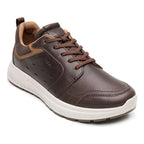 Tenis Casual De Piel Para Hombre Mod.403020 Marca Flexi® Chocolate Lisa 26.5 Mx