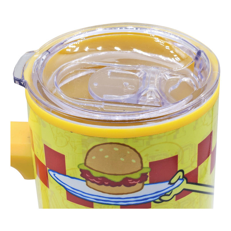 Termo Con Asa Tapa Clean 500ml Diseños Animados