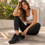 Tenis Cápsula De Aire Para Mujer Con Absor Max 131504 Flexi® Negro Lisa 26 Mx