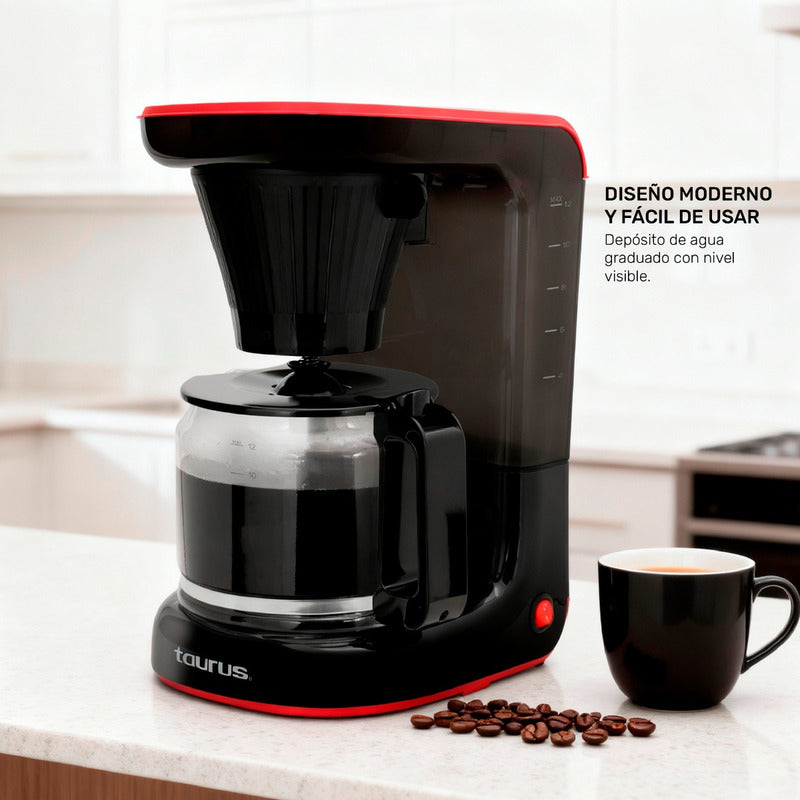 Cafetera Taurus Velvet Coffee 1.5l Café Aroma Intenso Negro