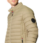Chamarra Para Hombre Mod. D35105 Marca Bobois® Camello M Capitonado