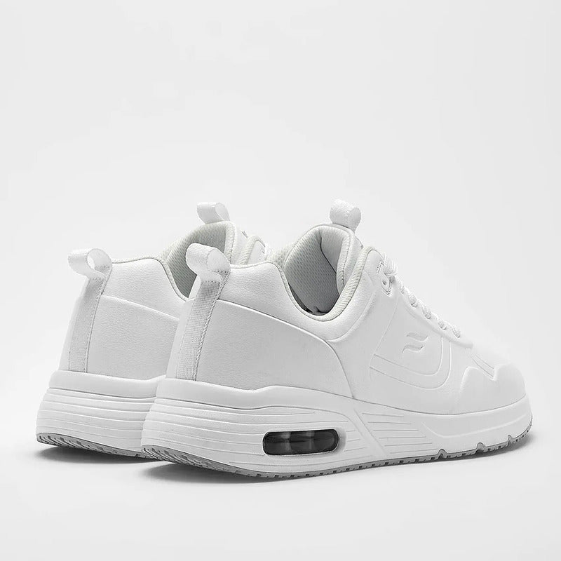 Tenis Urbano Escolar Para Hombre Mod.422404 Marca Flexi® Blanco Lisa 25.5 Mx